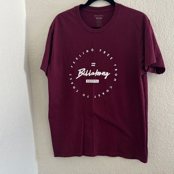 Billabong Red Short Sleeve Tee - Picture 1 of 4